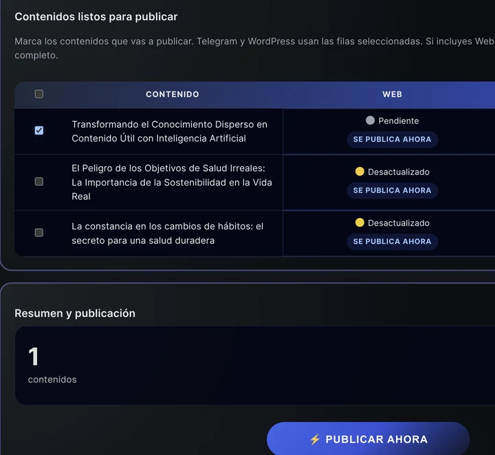 Contenido preparado para publicarse desde EarVu.